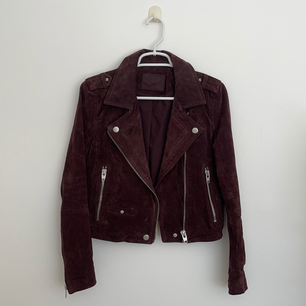 Sl8 by Blank NYC Purple Suede Moto Jacket